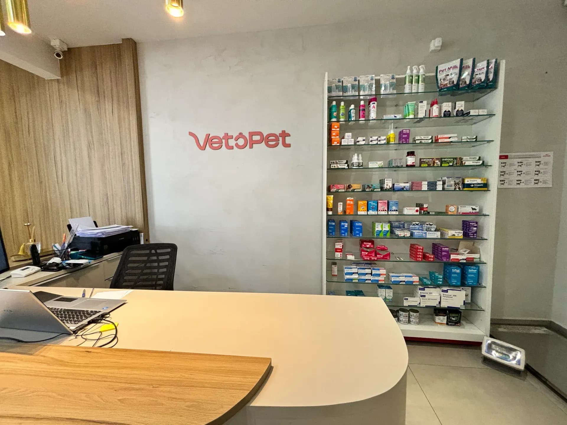 Recepção da clínica veterinária VetôPet em Maringá